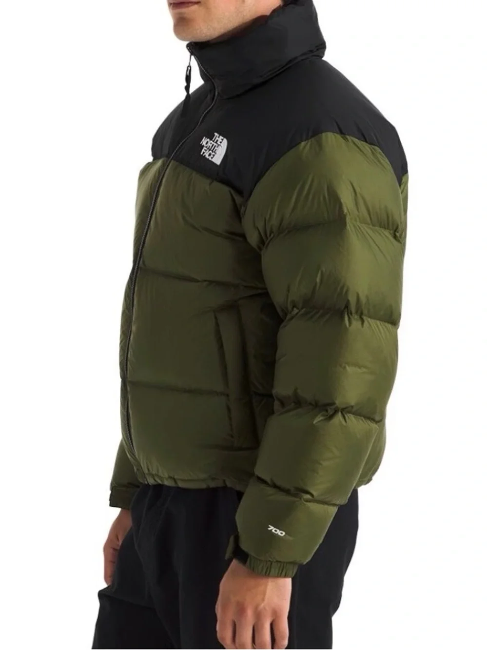 NWT The North Face Men’s Green/Black 700 Down Full Zip Puffer Jacket XL